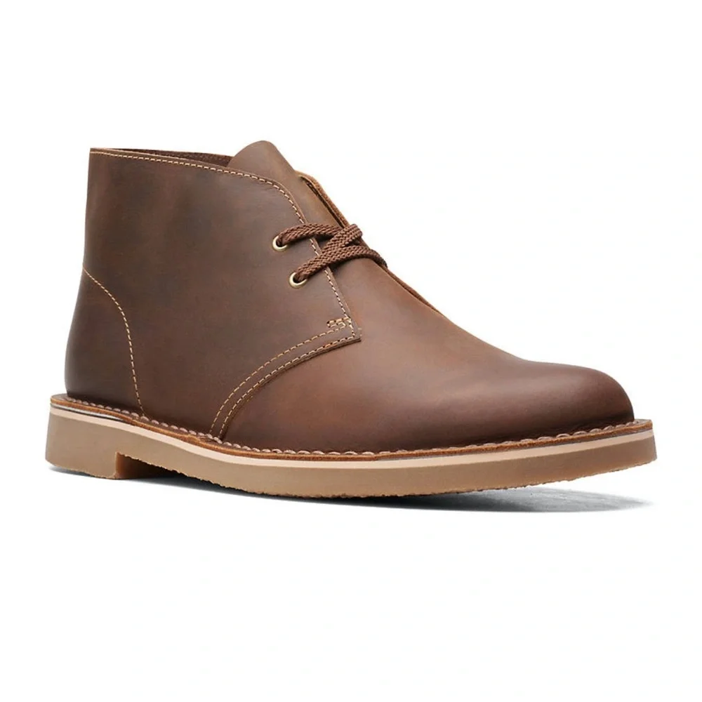 Clark’s‎ Men’s Bushacre 3 Brown Beeswax Leather Chukka Boots Size 11W